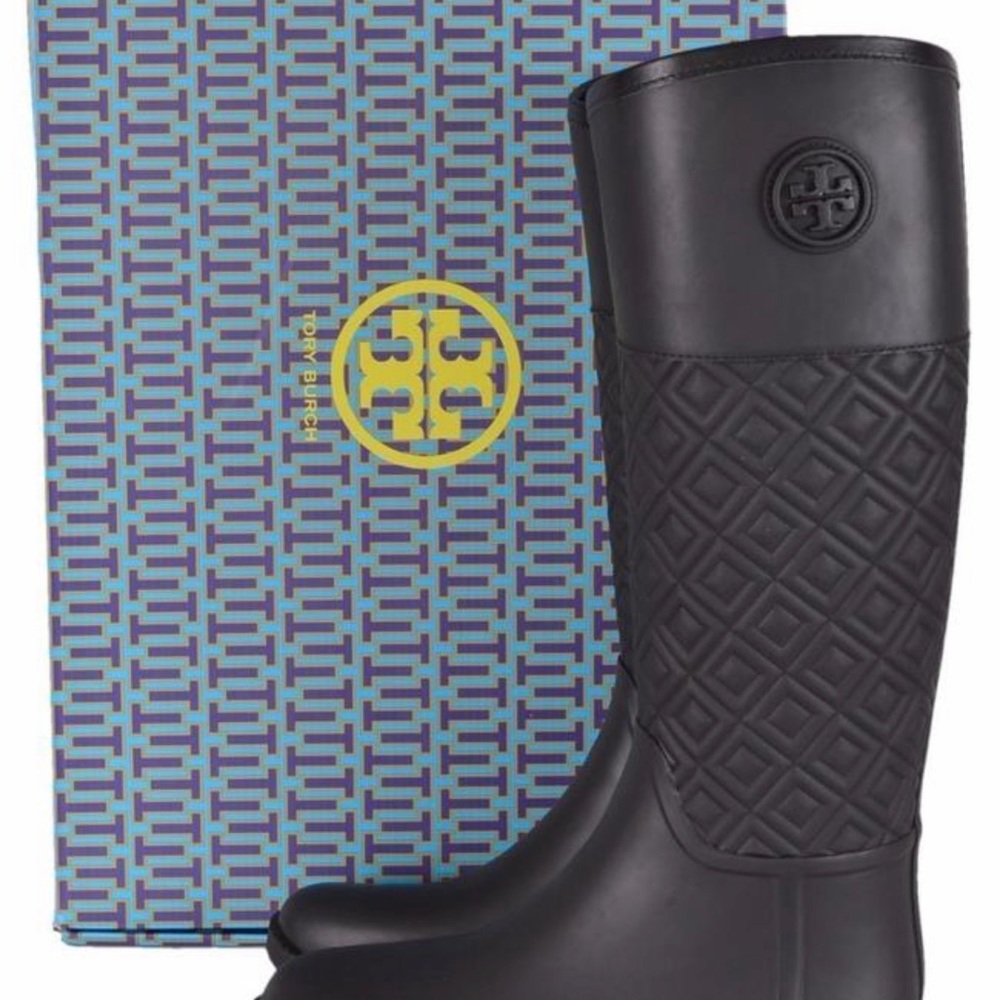 Tory Burch Marion Rain Boots BRAND NEW size 8